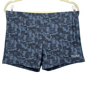 NWT KGKE UPF 50+ Sun Protection Camoflauge Swim Jammers Shorts XL